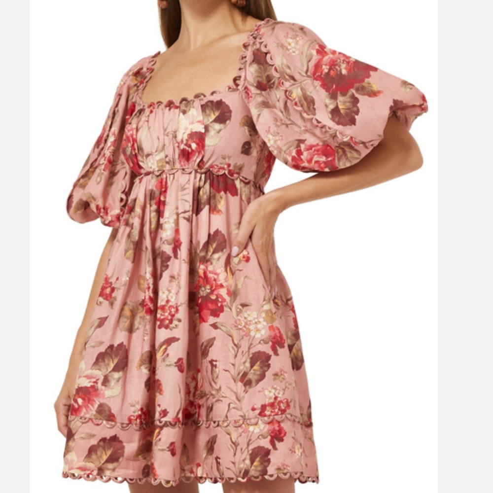 Cassia scallop Mini Dresss | Zimmermann